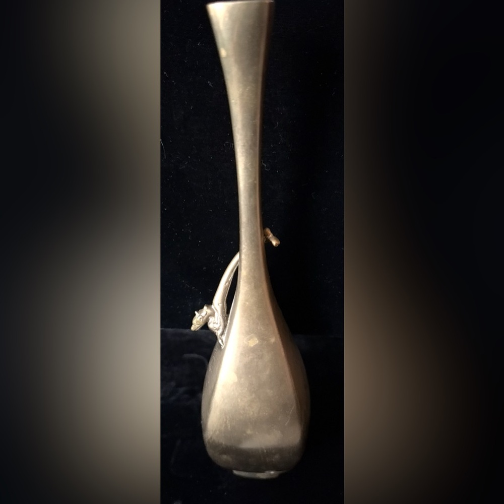 Decorative Vintage Asian Bud Vase with Dragon Motif